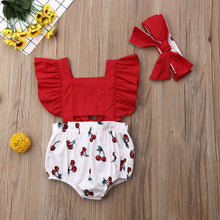 Load image into Gallery viewer, 2pcs Newborn Baby Girl  Summer Clothes